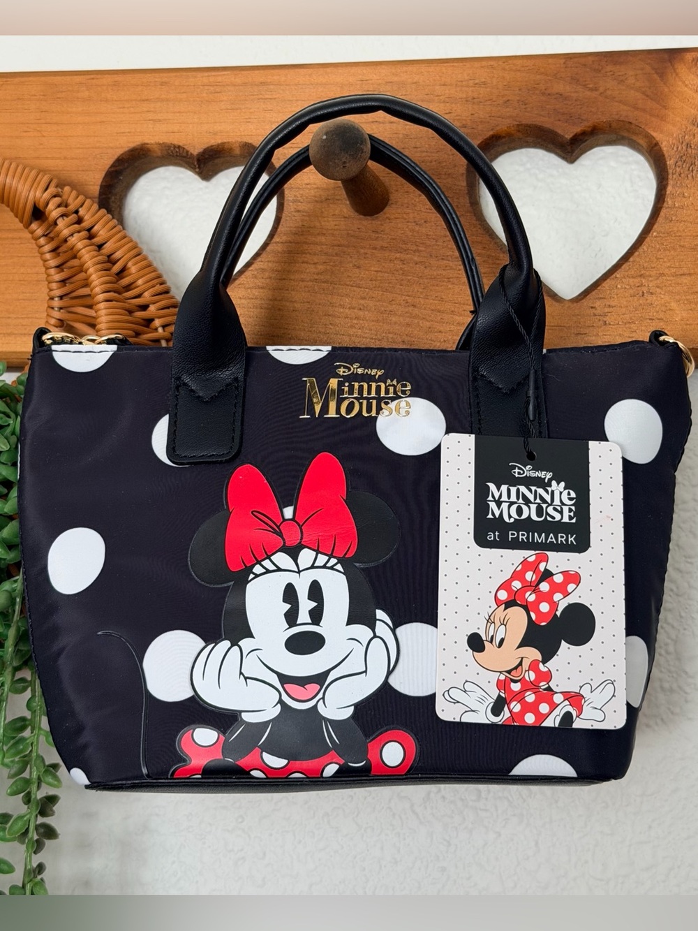 Disney Primark Minnie Mouse Polka Dot Mini Crossbody Mini Bag NWT